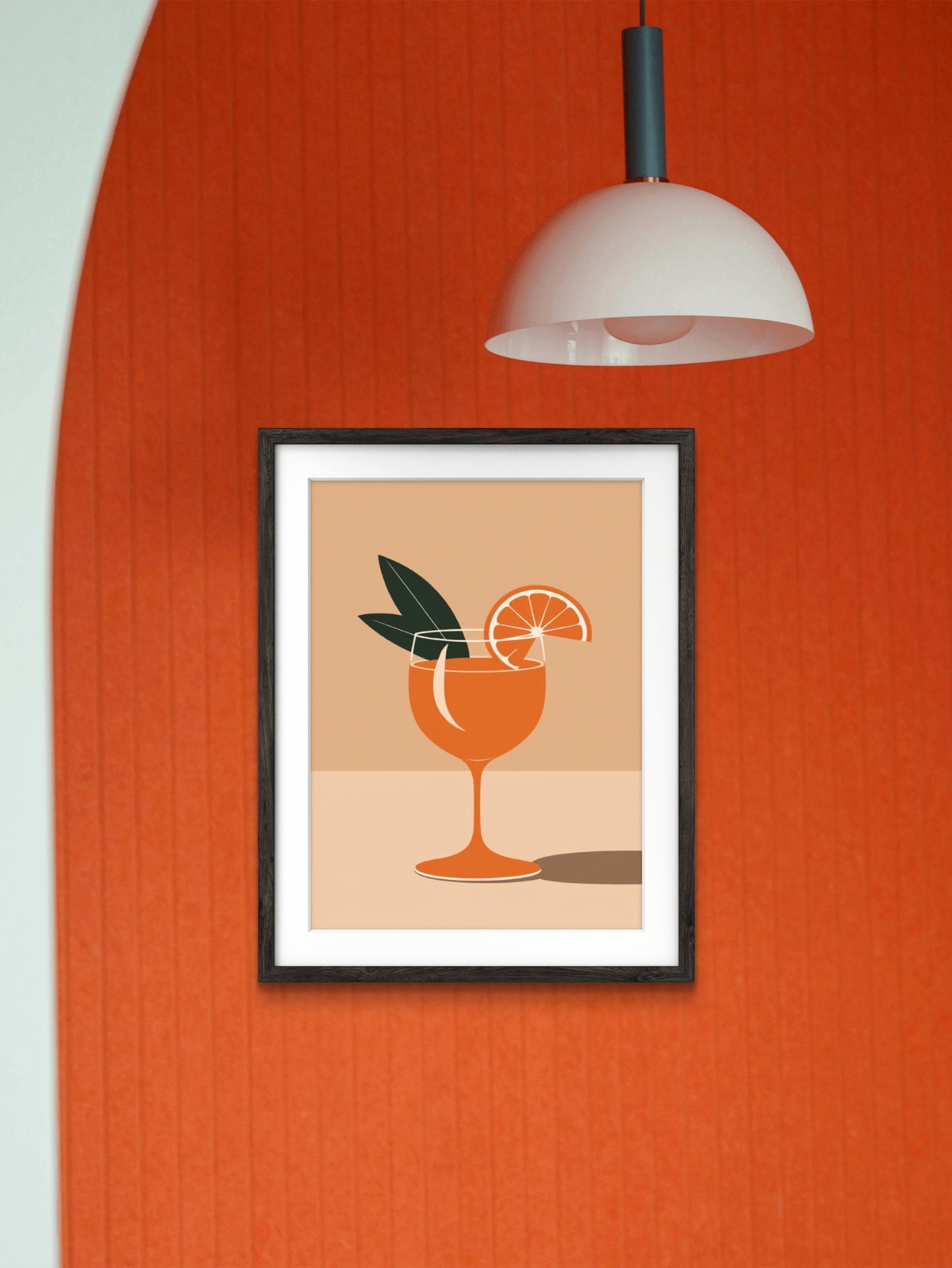 Classic Cocktail Wall Art, Minimalist Alcohol Prints, Bar and Restaurant Decor, Digital Art with Frame